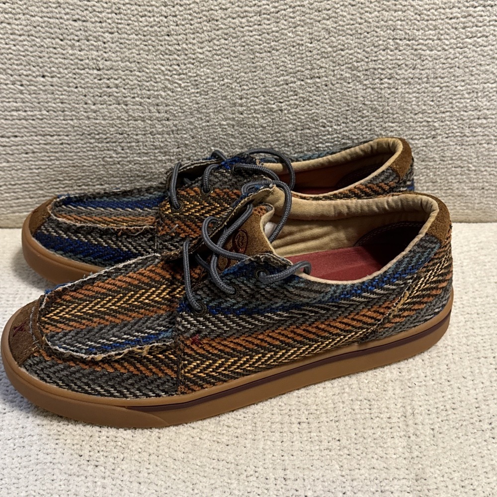 Hooey Twisted X Loper MHYC012 Mens 8.5M Plaid Aztec Casual Moc Toe Shoes - Picture 6 of 8